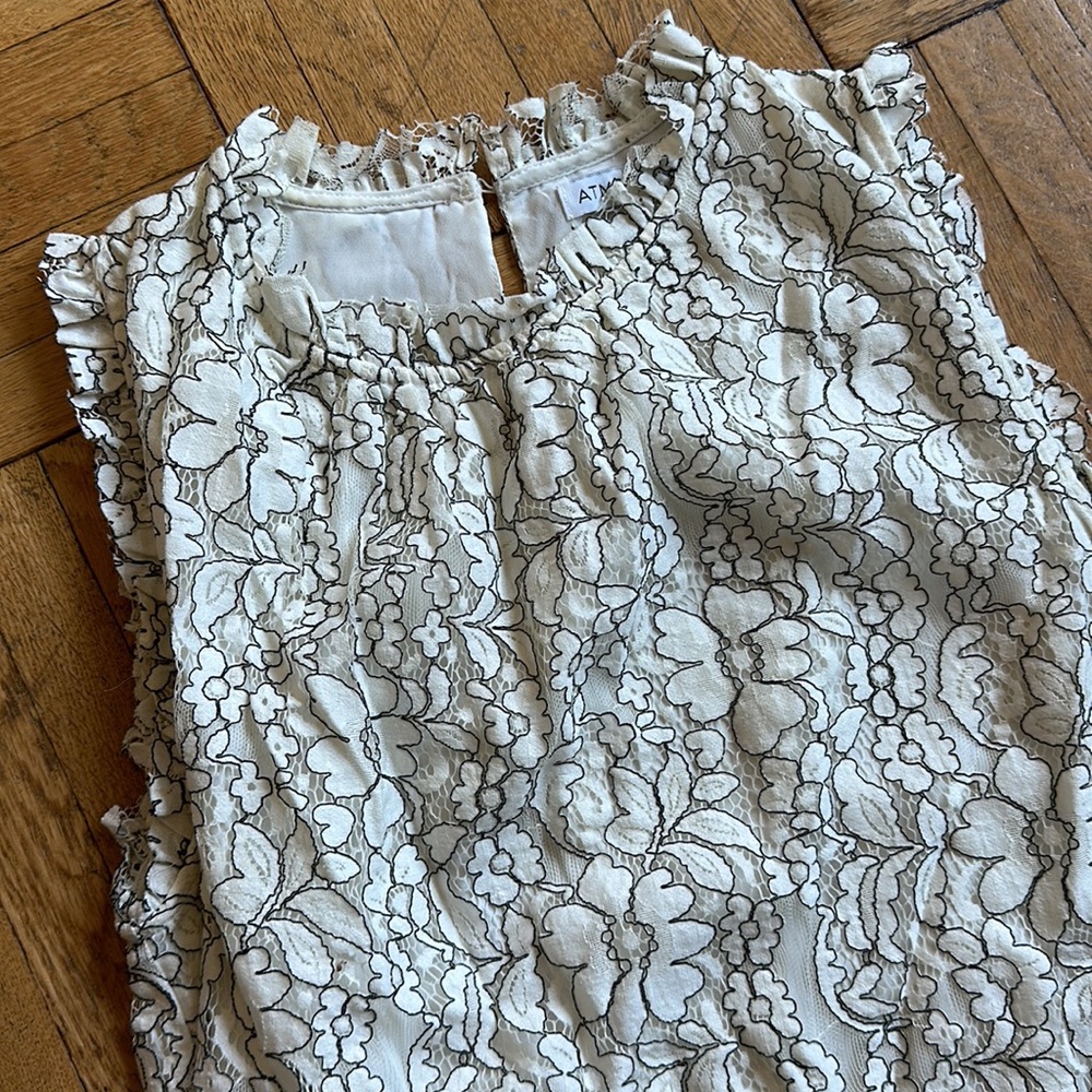 Atmos&Here lace top white